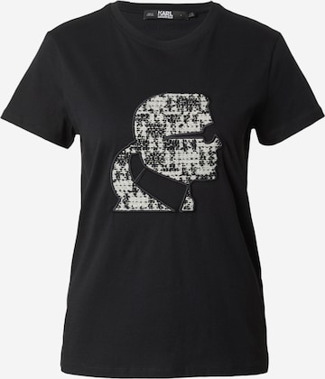 Karl Lagerfeld - Camiseta en negro: frente