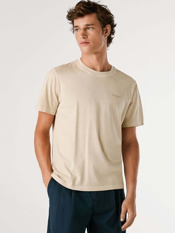 T-Shirt 'Jacko' Pepe Jeans en beige : devant
