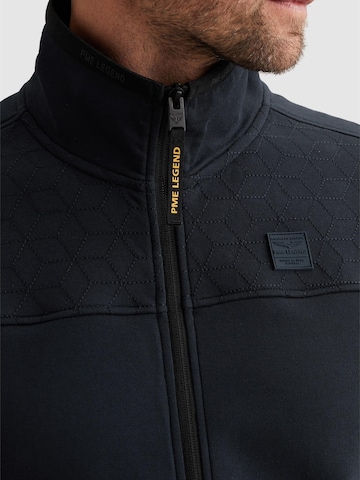 Felpa 'PME LEGEND - Sweat jacket with stand-up collar and zipper closure' di PME Legend in blu
