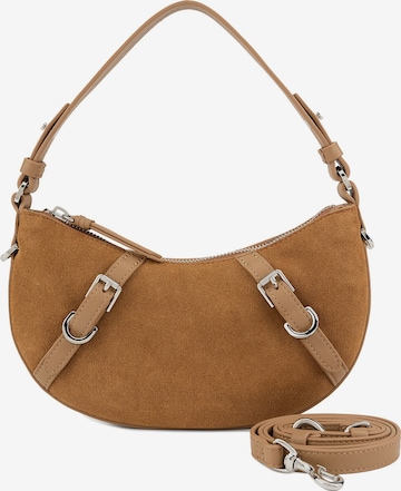 Les Visionnaires Shoulder Bag 'Enya' in Brown: front