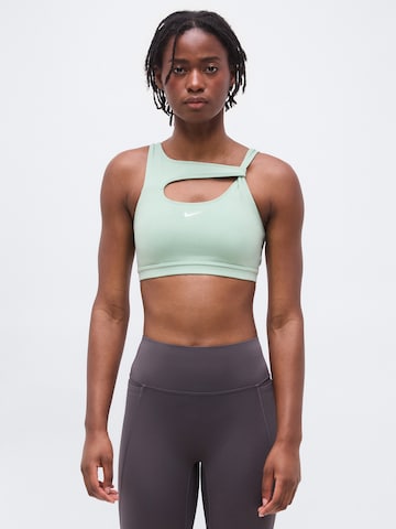 NIKE Бюстье Спортивный бюстгальтер 'One' в Зеленый: спереди