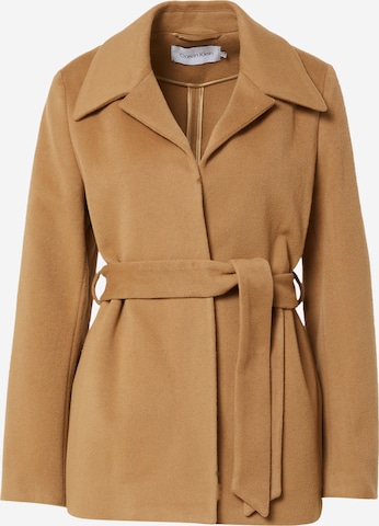 Calvin Klein Between-seasons coat in Brown: front