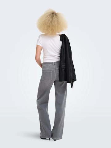 ONLY Wide leg Jeans 'ONLMADISON' in Grey