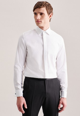 SEIDENSTICKER Slim fit Business Shirt 'Gala' in White: front