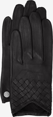 Gretchen Full Finger Gloves in Black: front