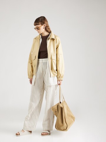 Samsøe Samsøe Loose fit Pleat-front trousers 'Agneta' in Beige