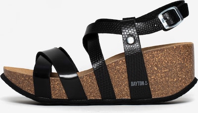 Sandale 'Palmas' Bayton pe negru, Vizualizare produs