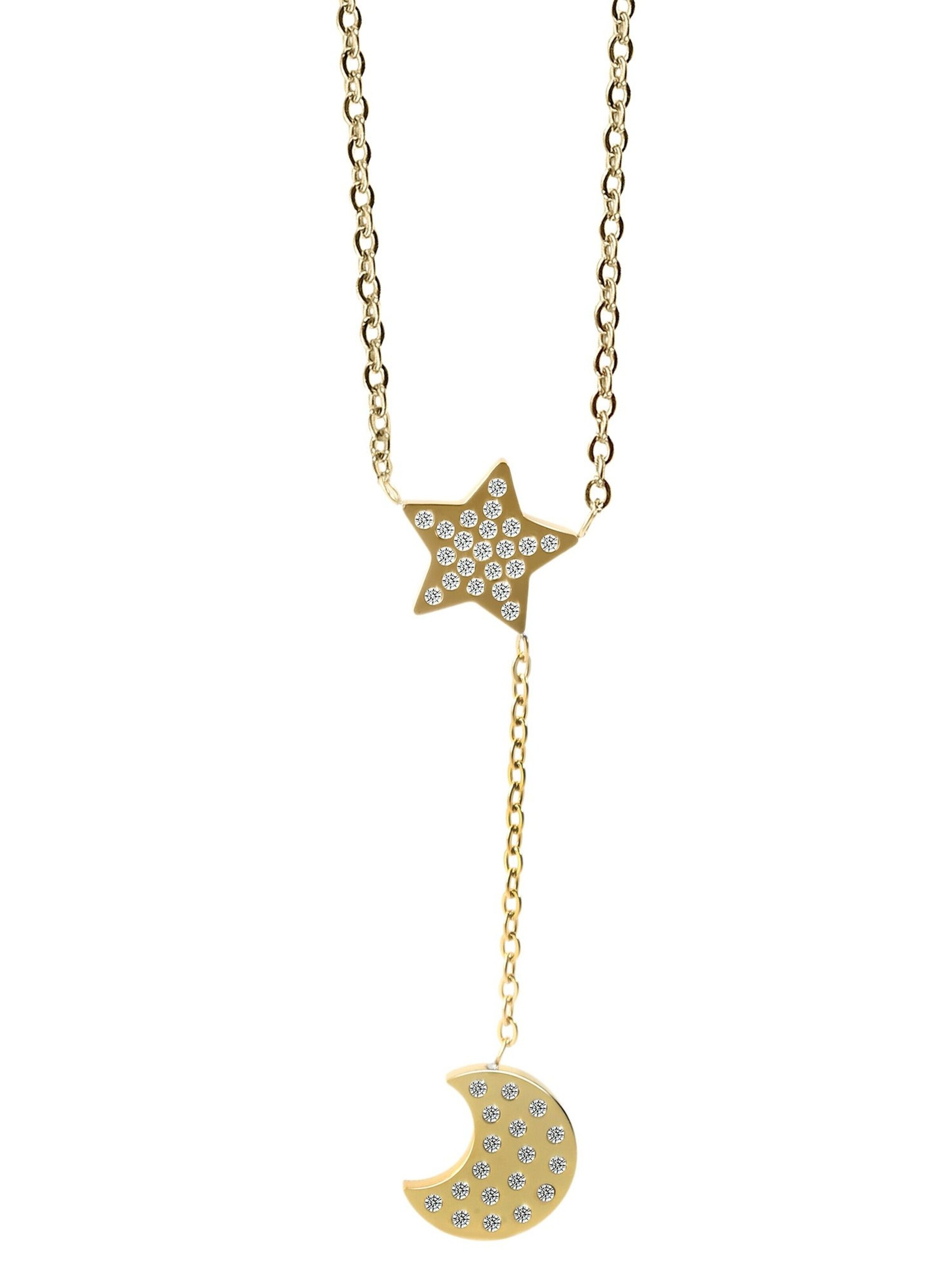 Akzent Jewelry Set 'Edelstahl silber' in Gold