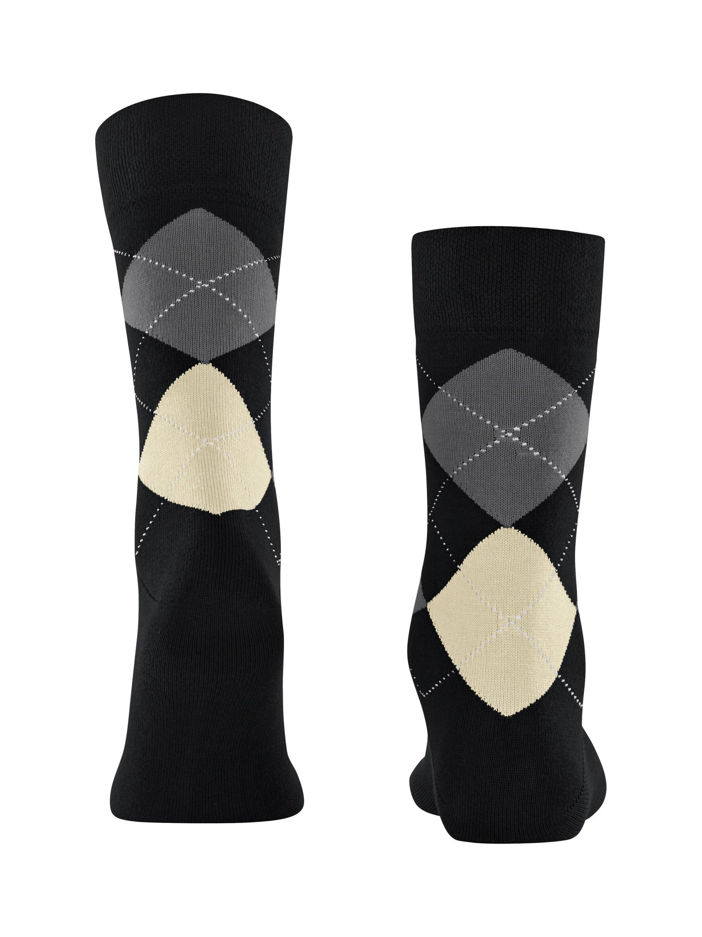 FALKE Socken 'Sensitive Argyle'‌ in Schwarz
