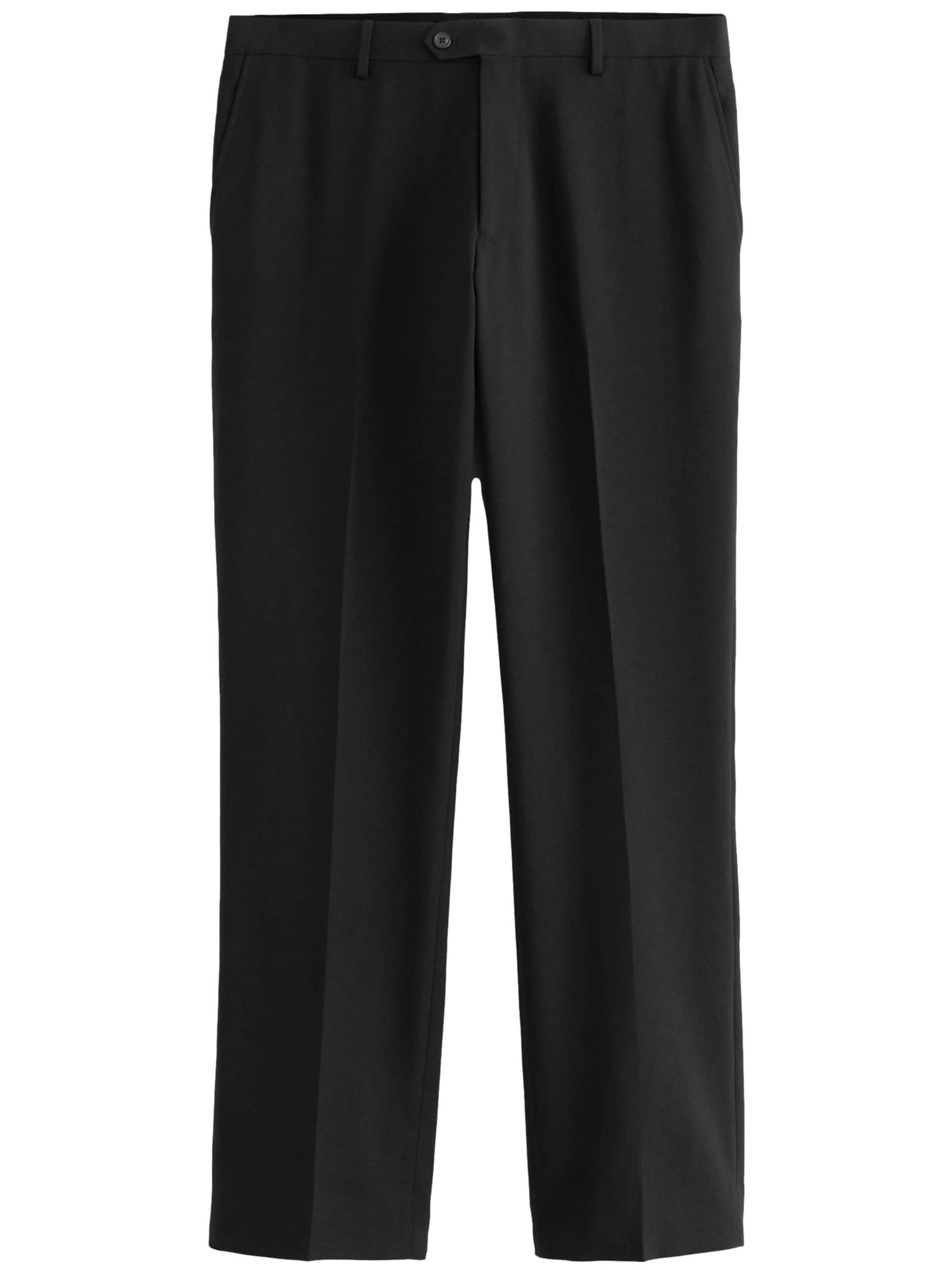 Nextregular Hlače na crtu - crna boja: prednji dio