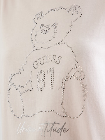 Tricou 'UNIQUE ATTITUDE' de la GUESS pe roz