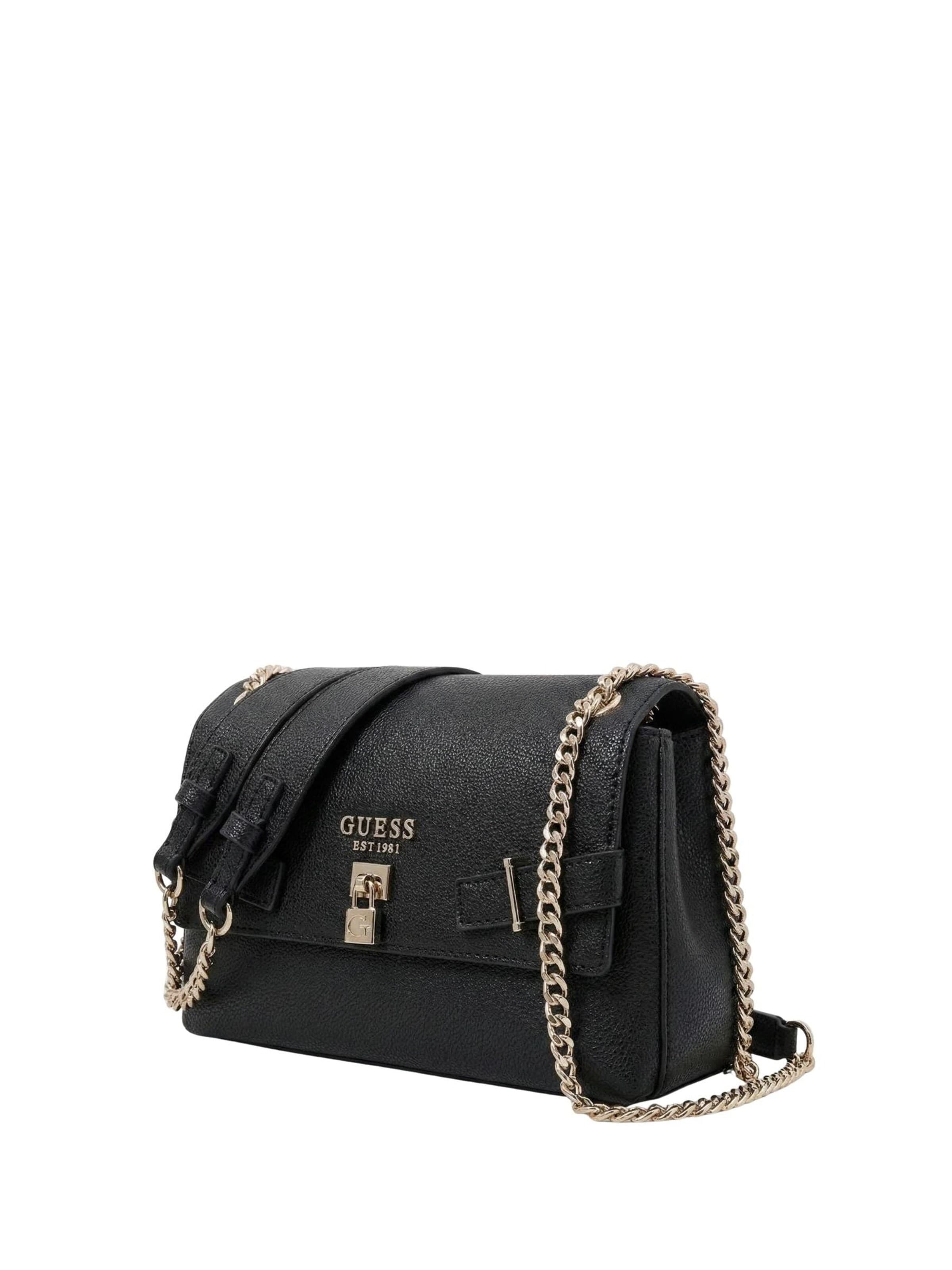 GUESS - Mala de ombro 'Guess Sac Bandoulière Noelle Girlfriend Sa Black' em preto