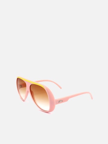 Lunettes de soleil Longchamp en rose : devant