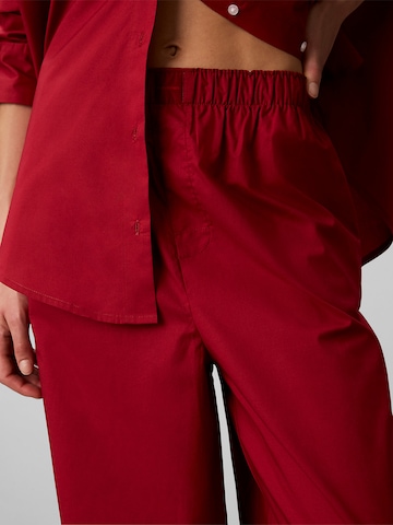 Calvin Klein Pyjamahose in Rot