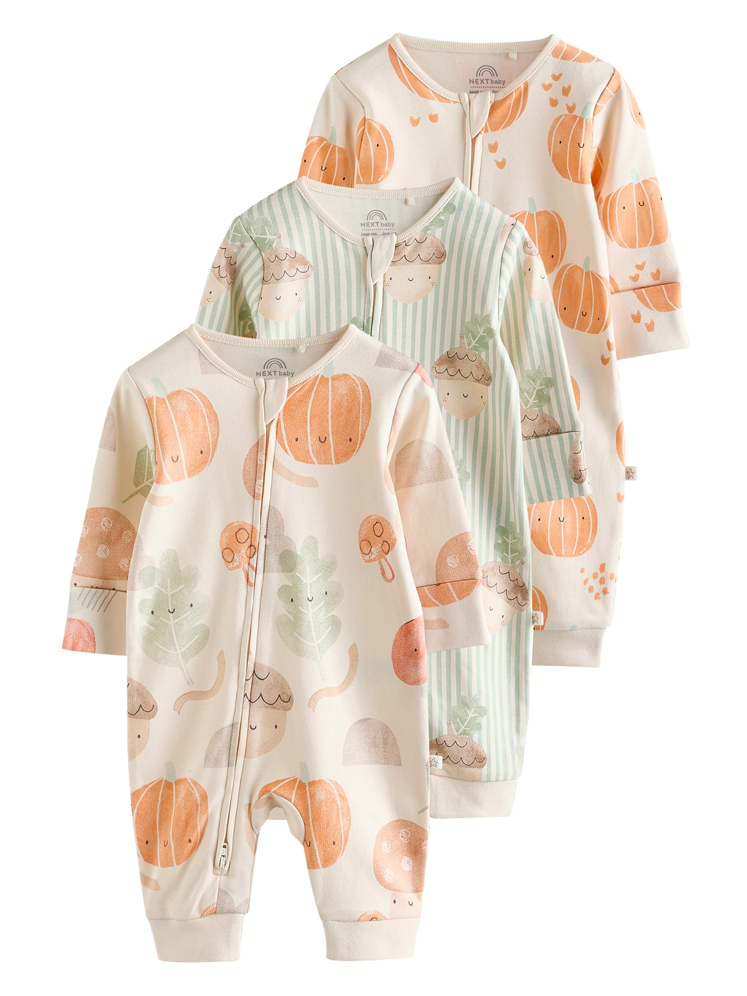 Barboteuse / body Next en beige : devant