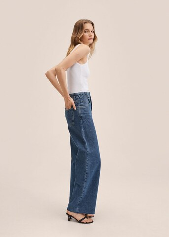 MANGO Wide Leg Jeans' in Blau