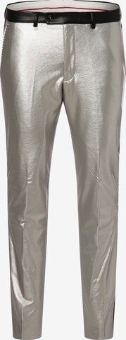 Finshley & Harding London Regular Broek 'Hoxdon' in Zilver: voorkant