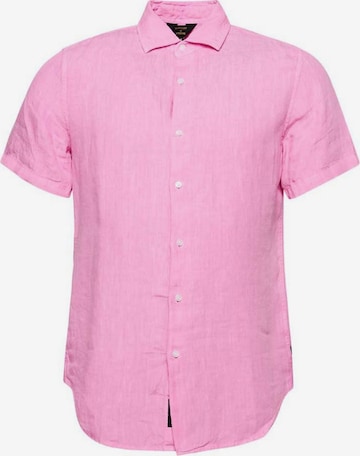 Superdry Regular fit Button Up Shirt in Pink: front