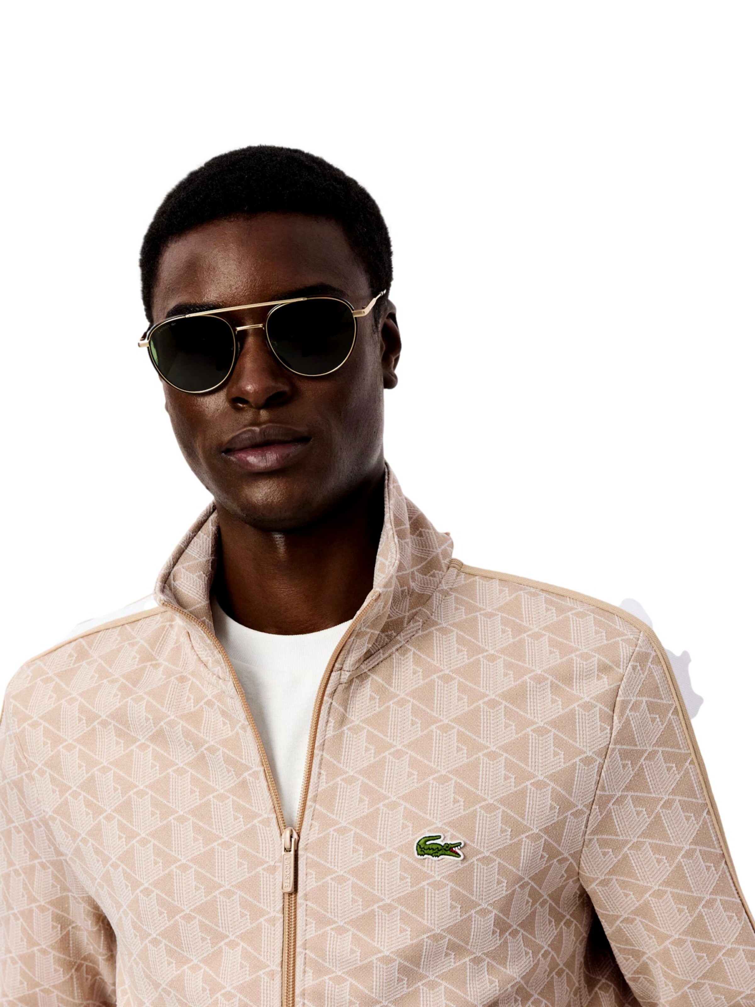 LACOSTE Sweatvest in Beige