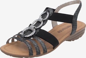 REMONTE Sandale in Schwarz: Vorderseite