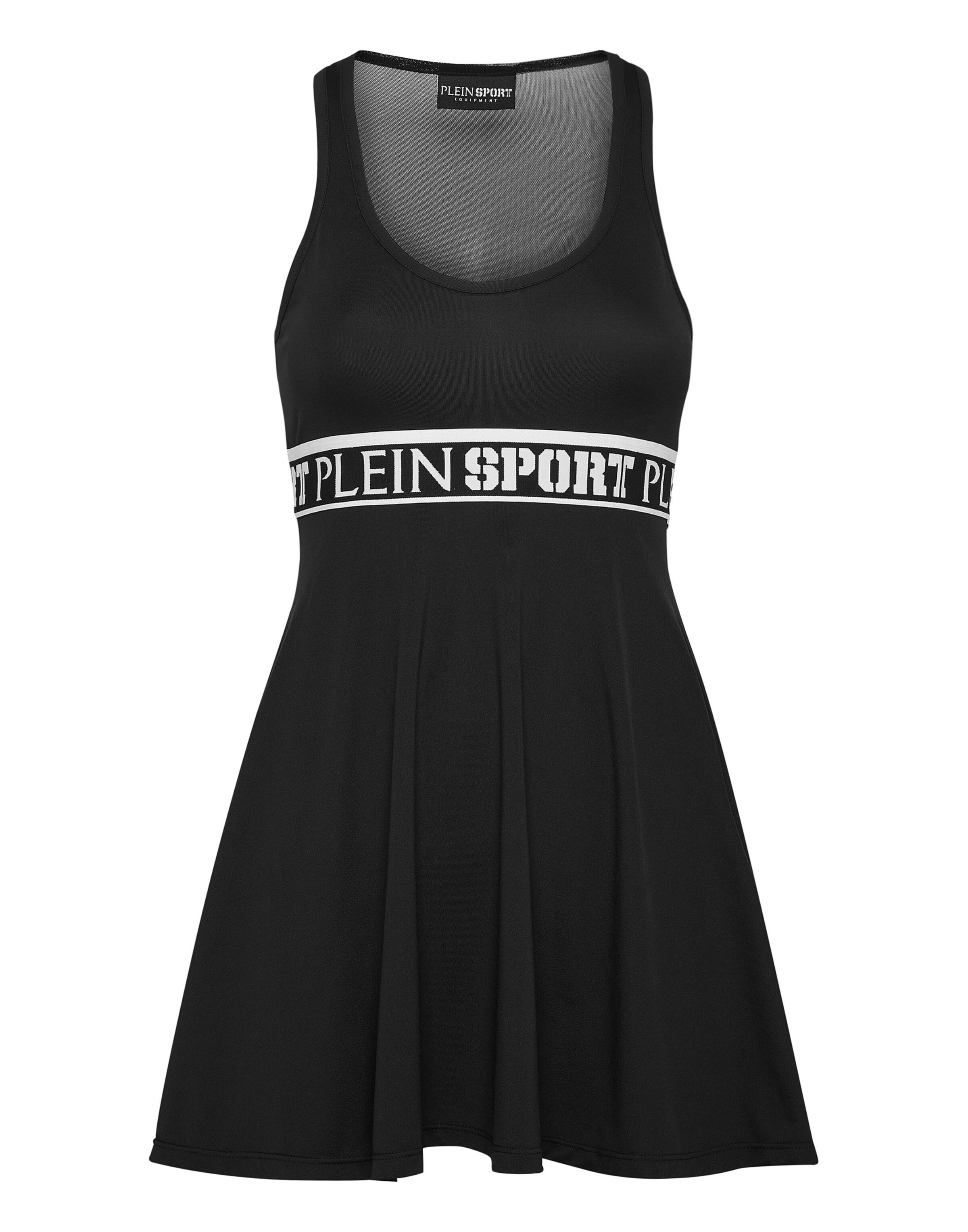 Plein Sport Kleid in Schwarz: Vorderseite