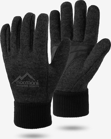 normani Full Finger Gloves 'Hamilton' in Grey: front