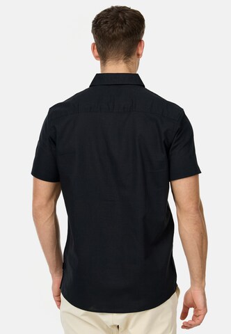 INDICODE JEANS Regular fit Button Up Shirt in Black