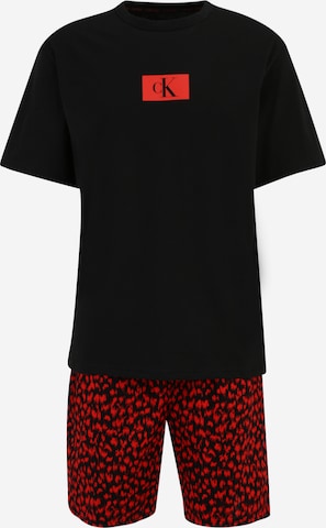 Calvin Klein Underwear - Pijama curto em preto: frente