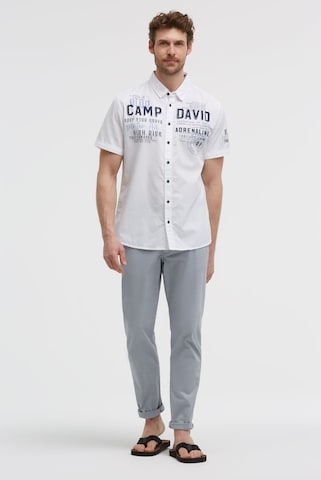 CAMP DAVID Regular fit Button Up Shirt in White