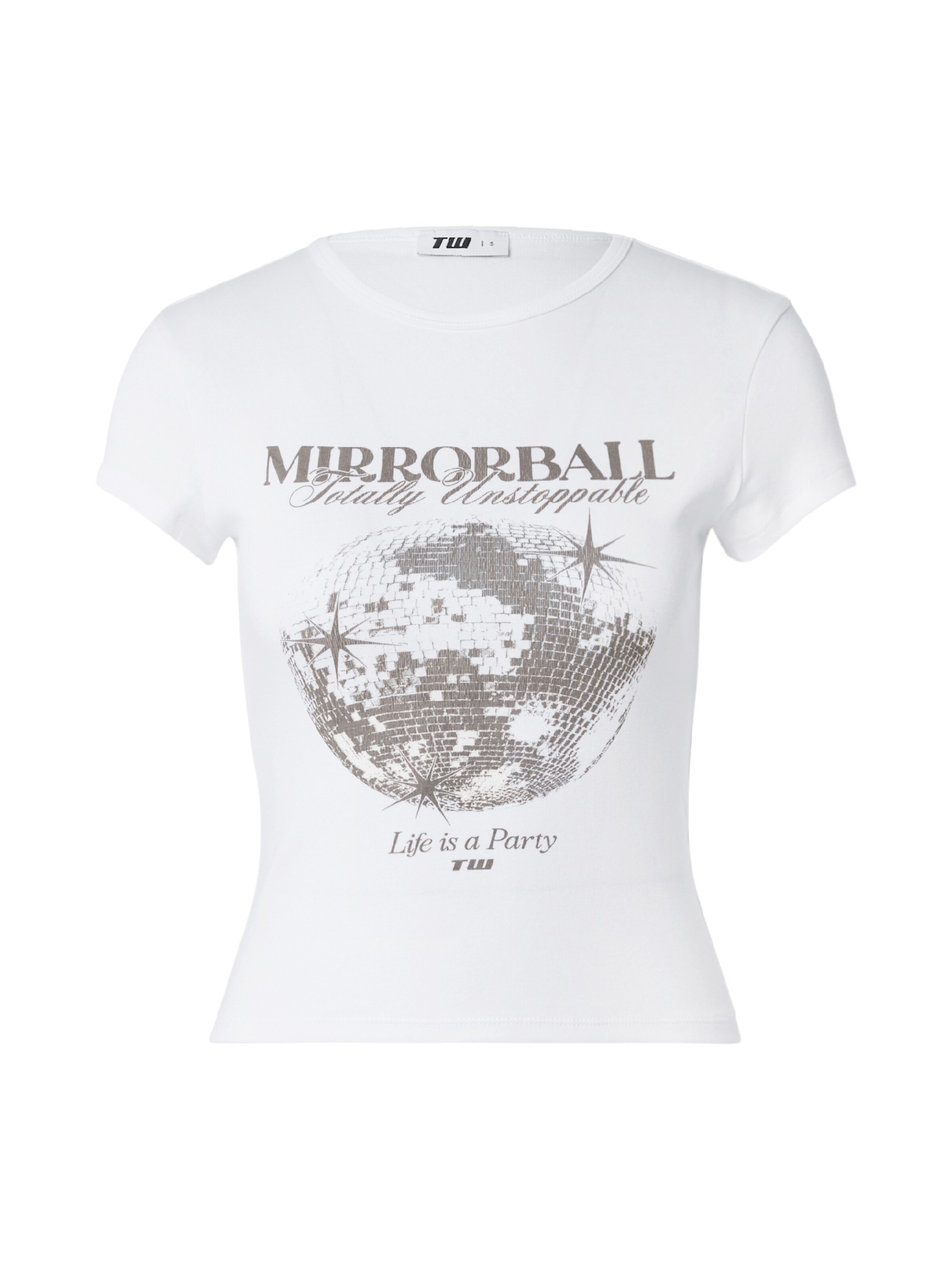 T-shirt Tally Weijl en blanc : devant