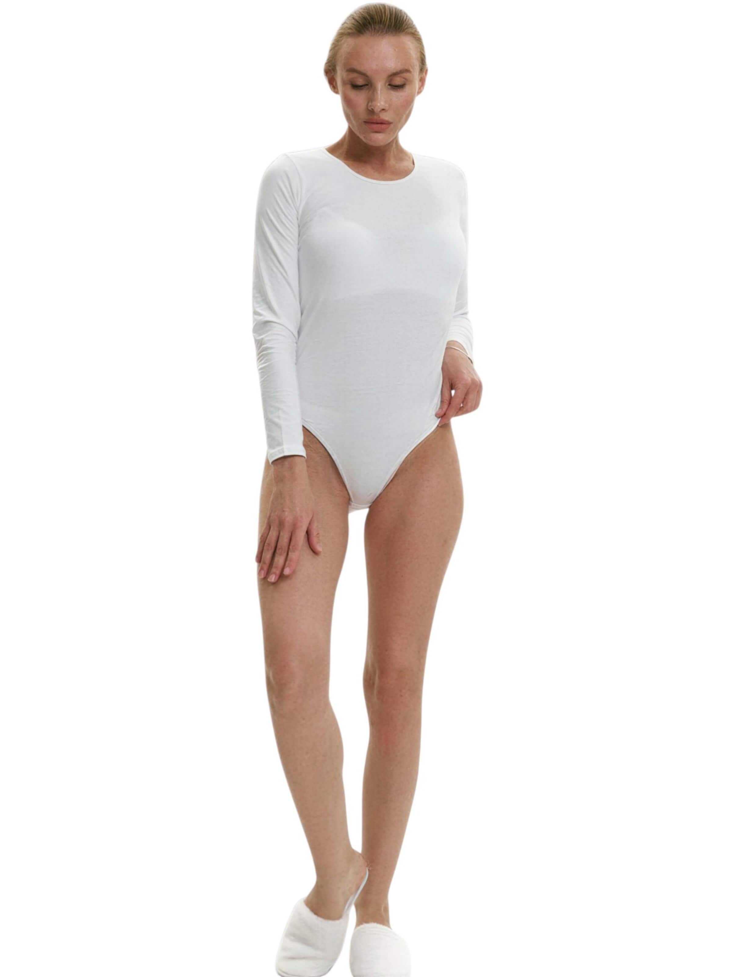 Body 'LINA' fashionshowcase en blanc : devant