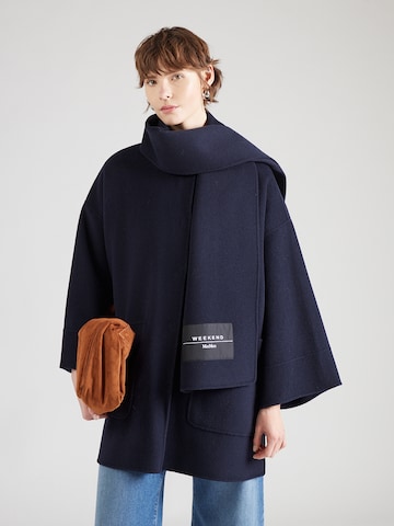 Weekend Max Mara Ανοιξιάτικο και φθινοπωρινό παλτό 'FULCRO' σε μπλε: μπροστά