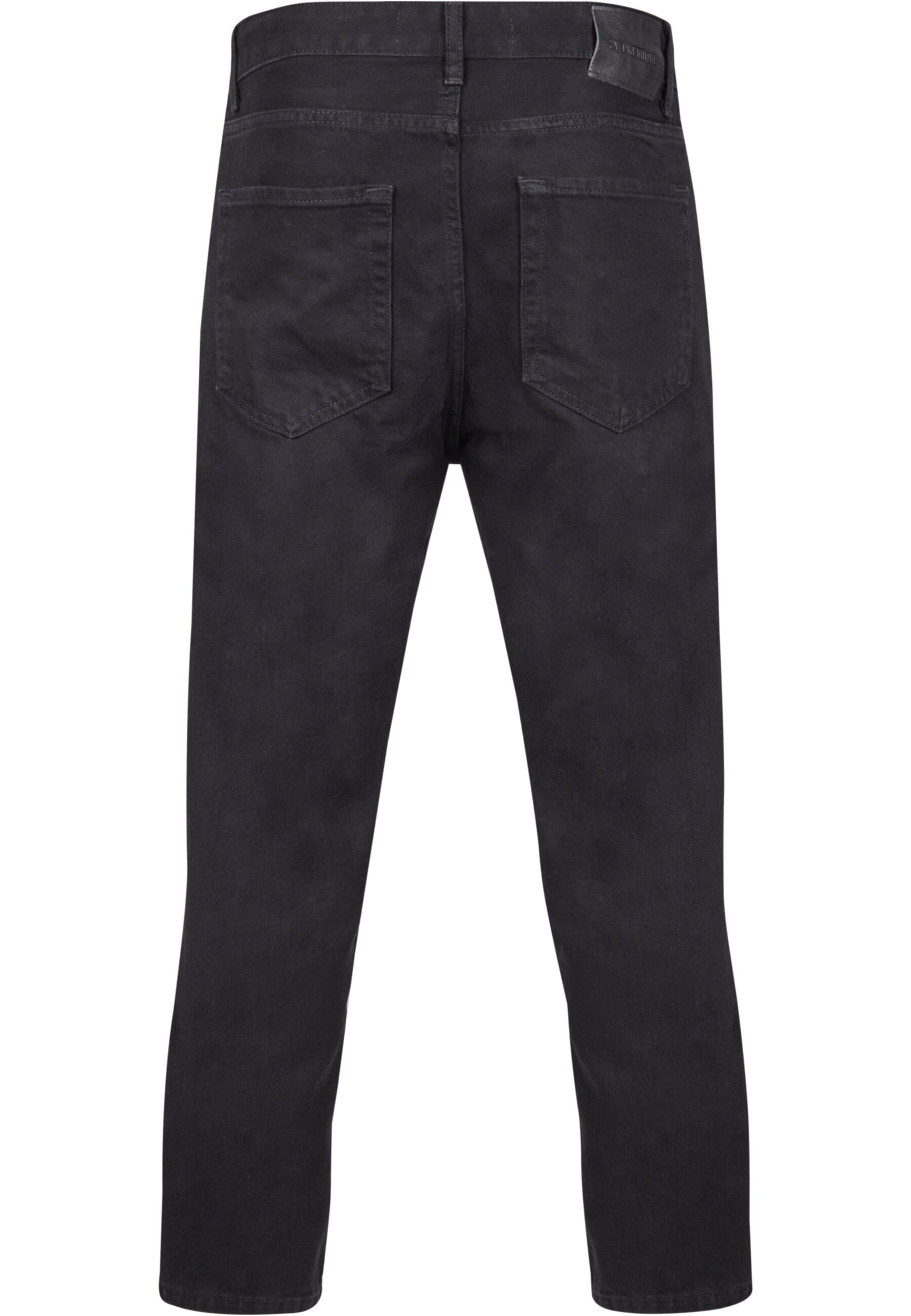 2Y Premium Tapered Jeans in Zwart