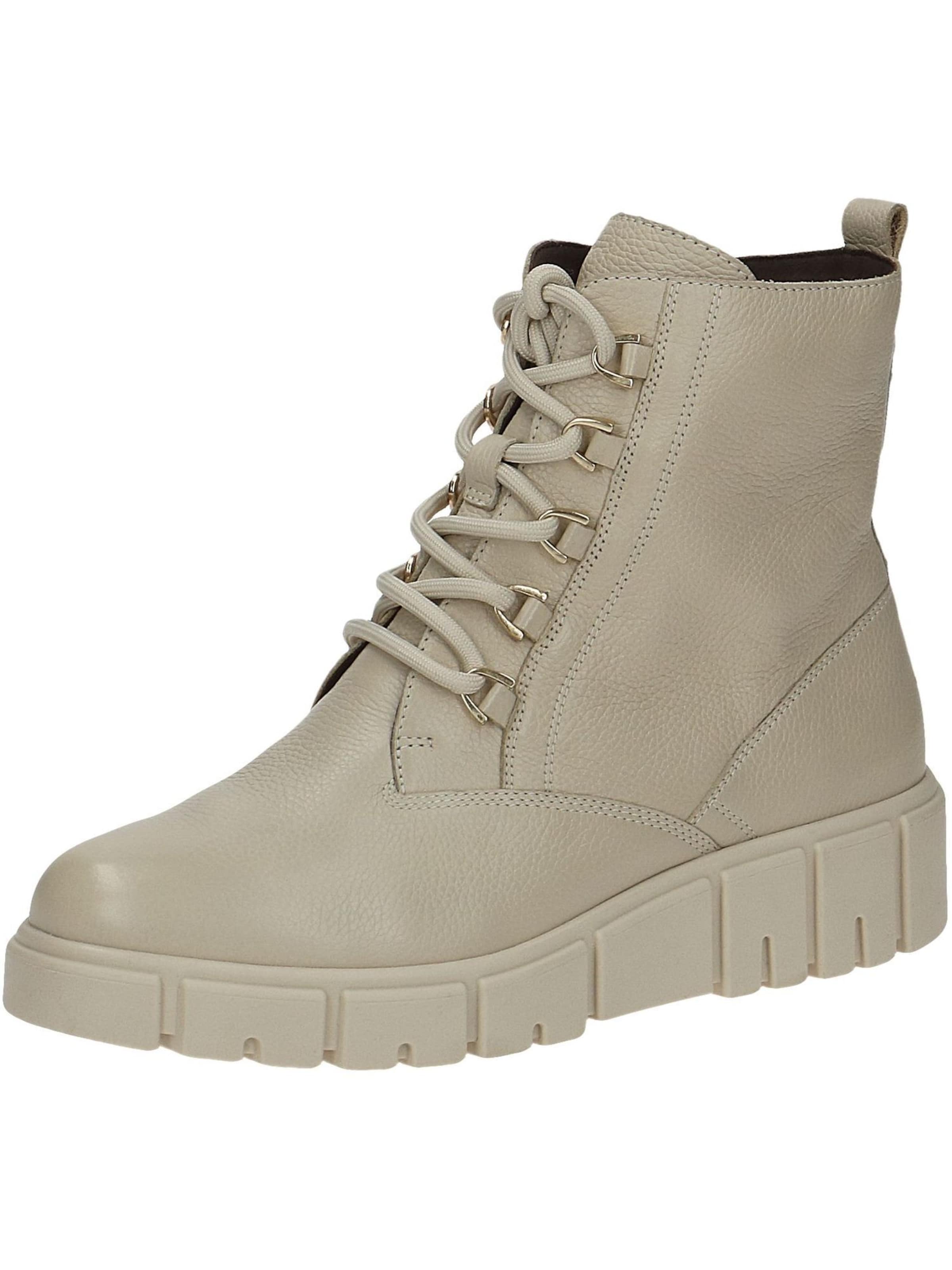 CAPRICE Schnürstiefelette in Beige: Vorderseite