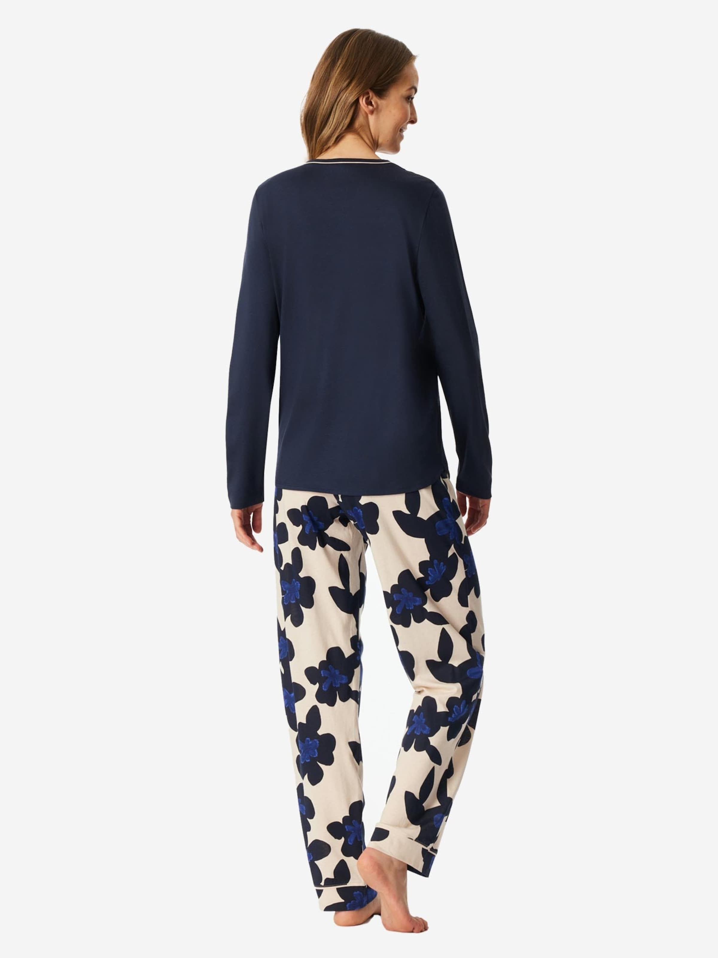 SCHIESSER - Pijama 'Comfort Nightwear' en azul