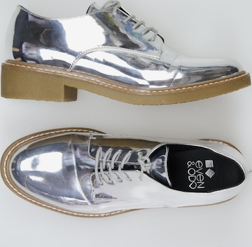 even&odd Flats & Loafers in 39 in Silver: front