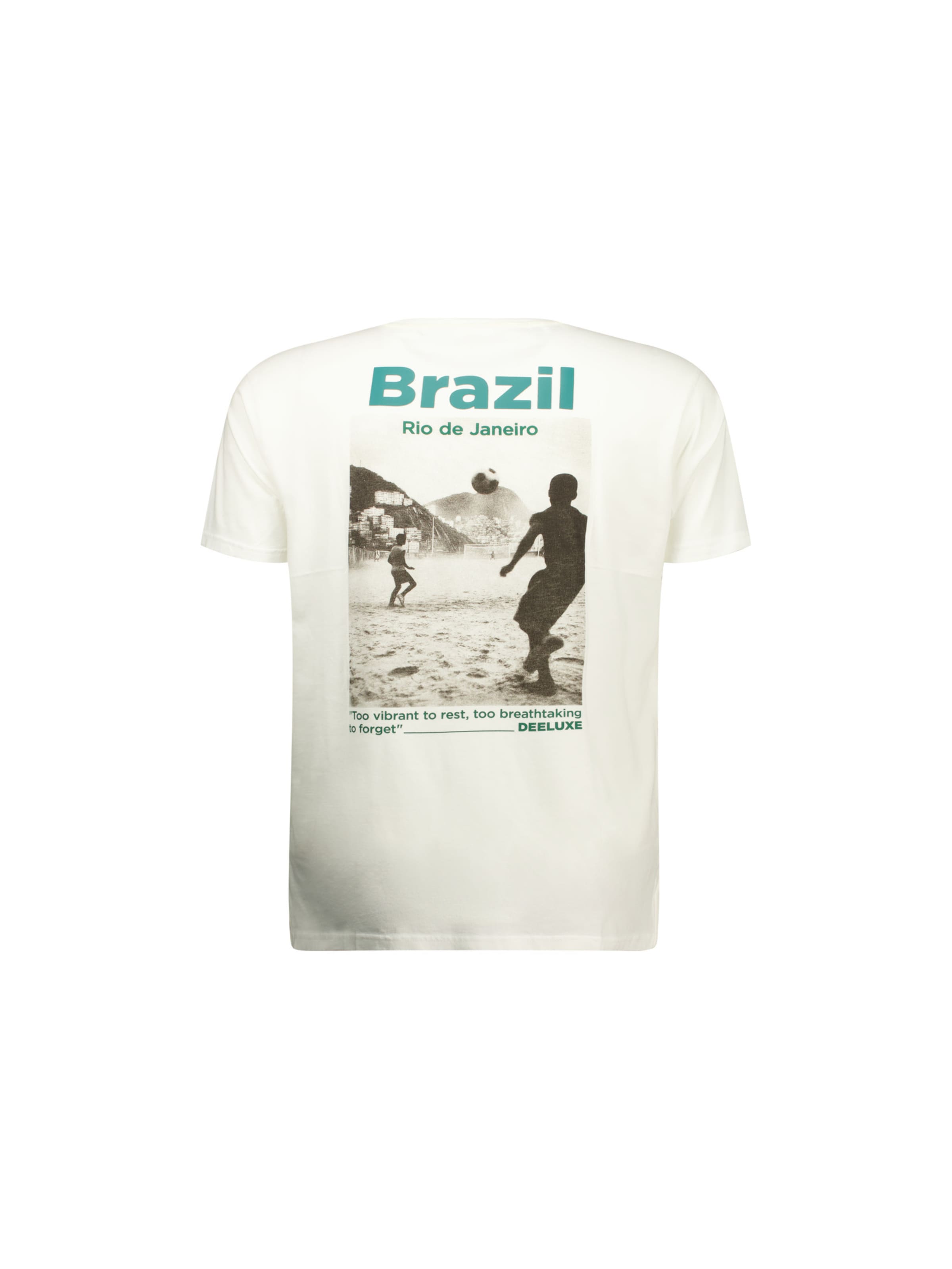 T-Shirt 'Janeiro' Deeluxe en blanc