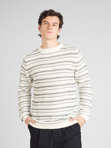 QS Pullover i hvid: forside