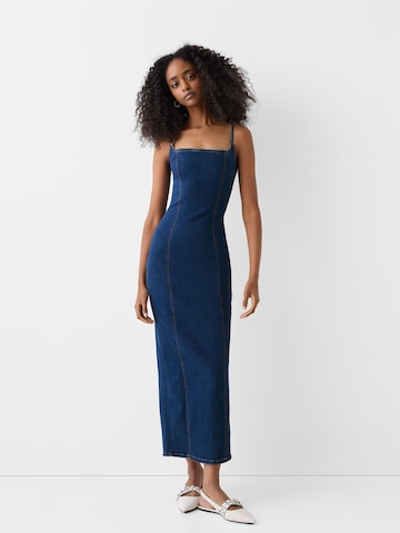 Bershka Dress in Blue: front