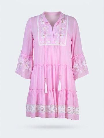 Robe 'Robe Courte Cecilia' Miss June en rose : devant
