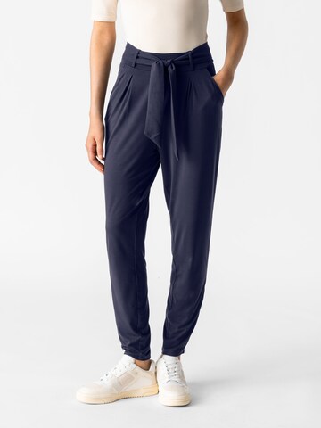 Effilé Pantalon à pince 'Jade' Les Lunes en bleu : devant