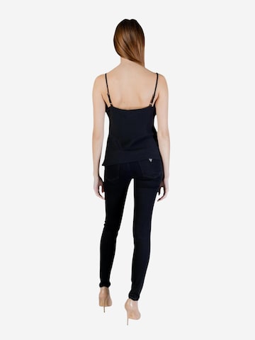 Top 'NEW SL CAROLINE LOGO TANK W6GH30 W1845' di GUESS in nero