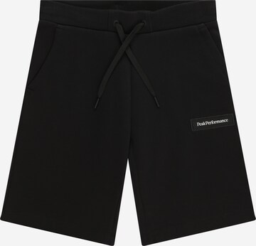 PEAK PERFORMANCE Regular Sports trousers in Black: front