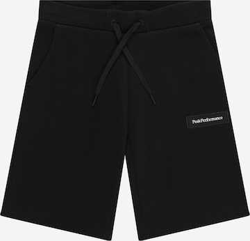 PEAK PERFORMANCE - regular Pantalón deportivo en negro: frente