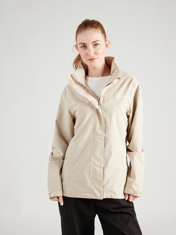 VAUDE Sportjas 'Rosemoor II' in Beige: voorkant