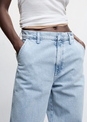 MANGO Tapered Jeans in Blauw