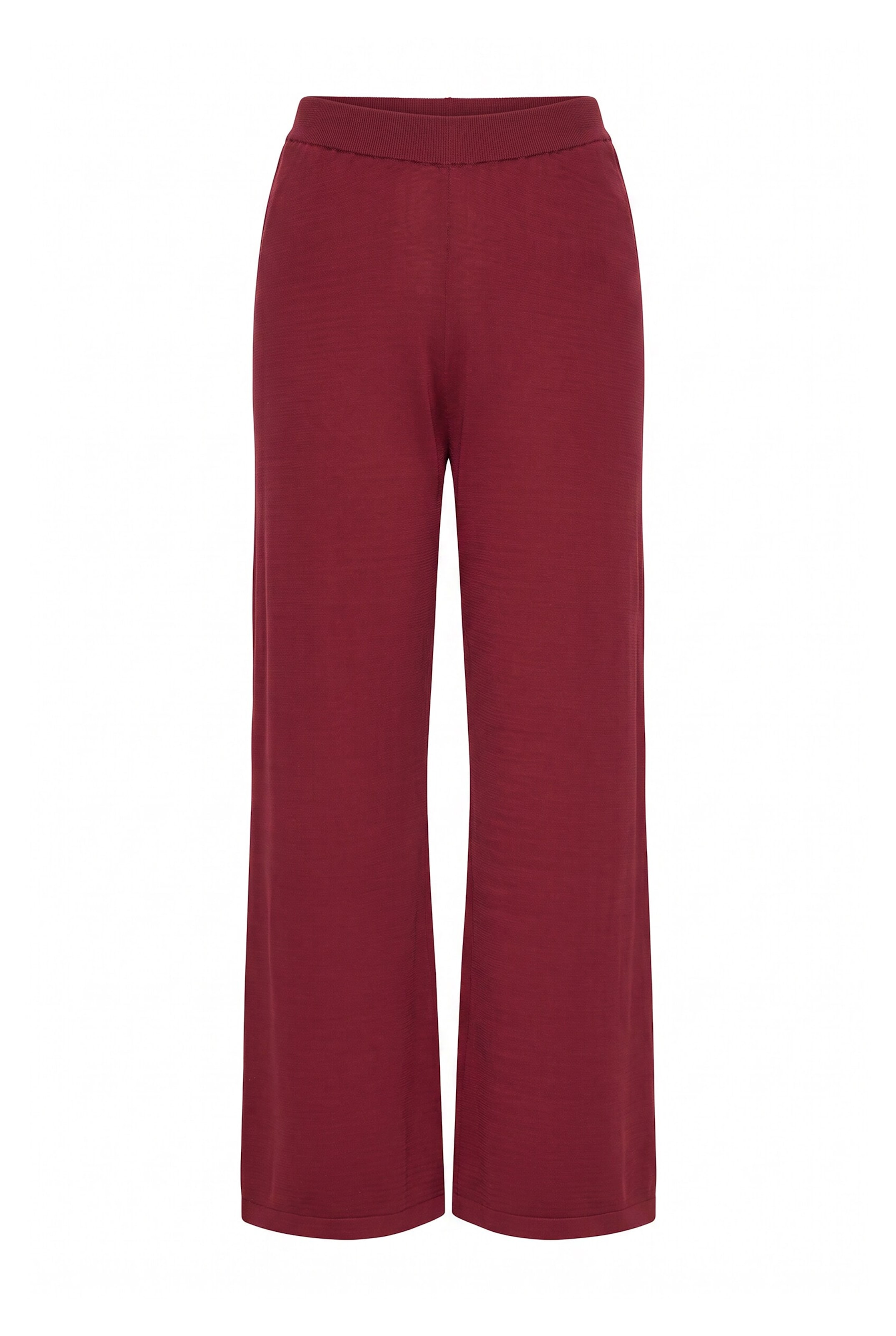 MIAMODA Wide leg Broek in Rood: voorkant