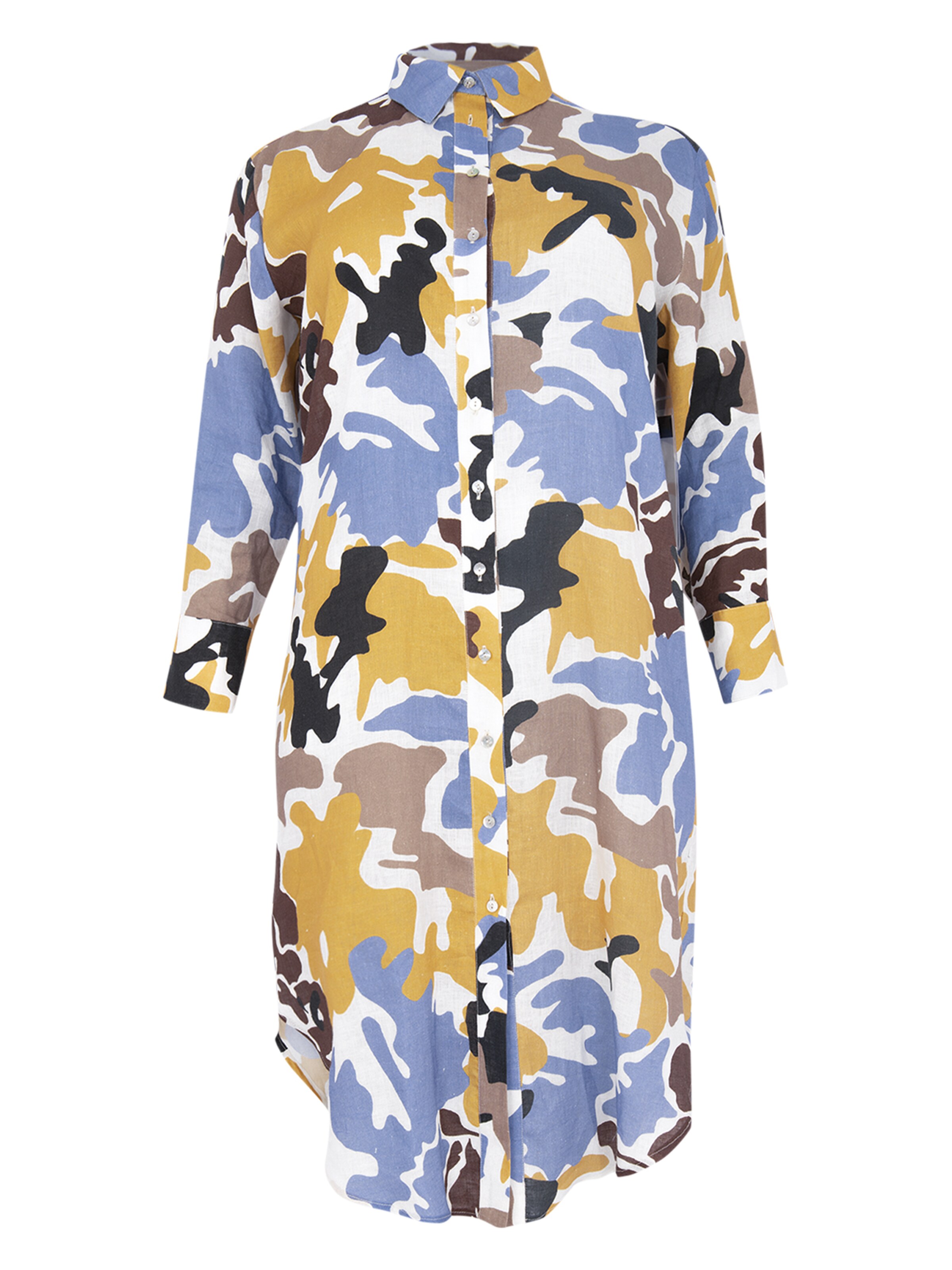 Robe-chemise 'Nadia' YOEK en blanc : devant