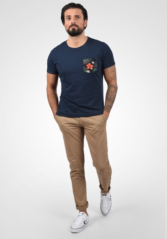 BLEND T-Shirt 'Florens' in Blau