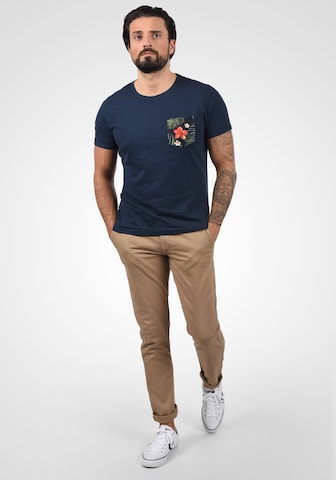 BLEND T-Shirt 'Florens' in Blau